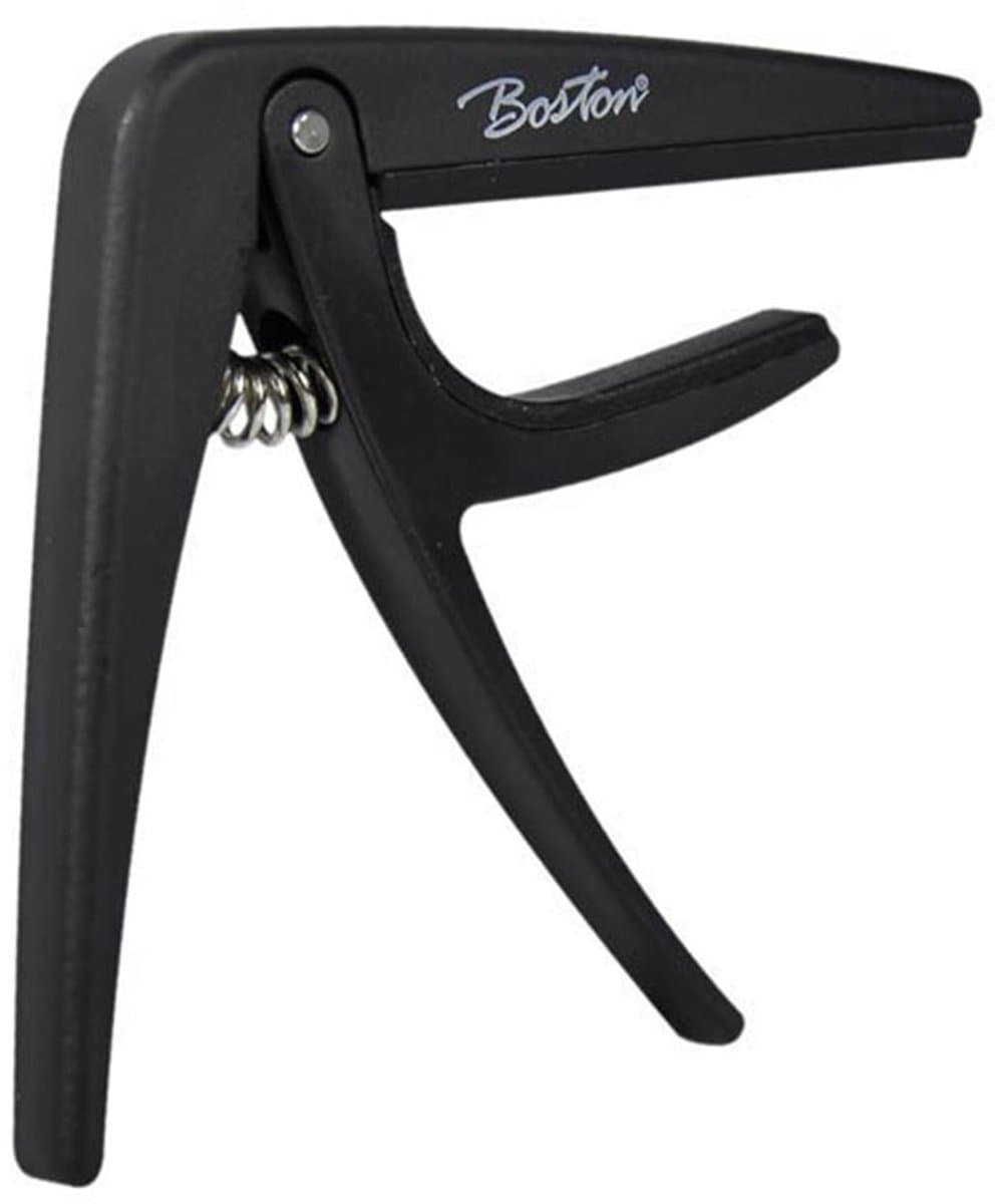 Capo - Boston BC-86-BK - Veermechanisme - Klassieke gitaar - Zwart — afbeelding 1