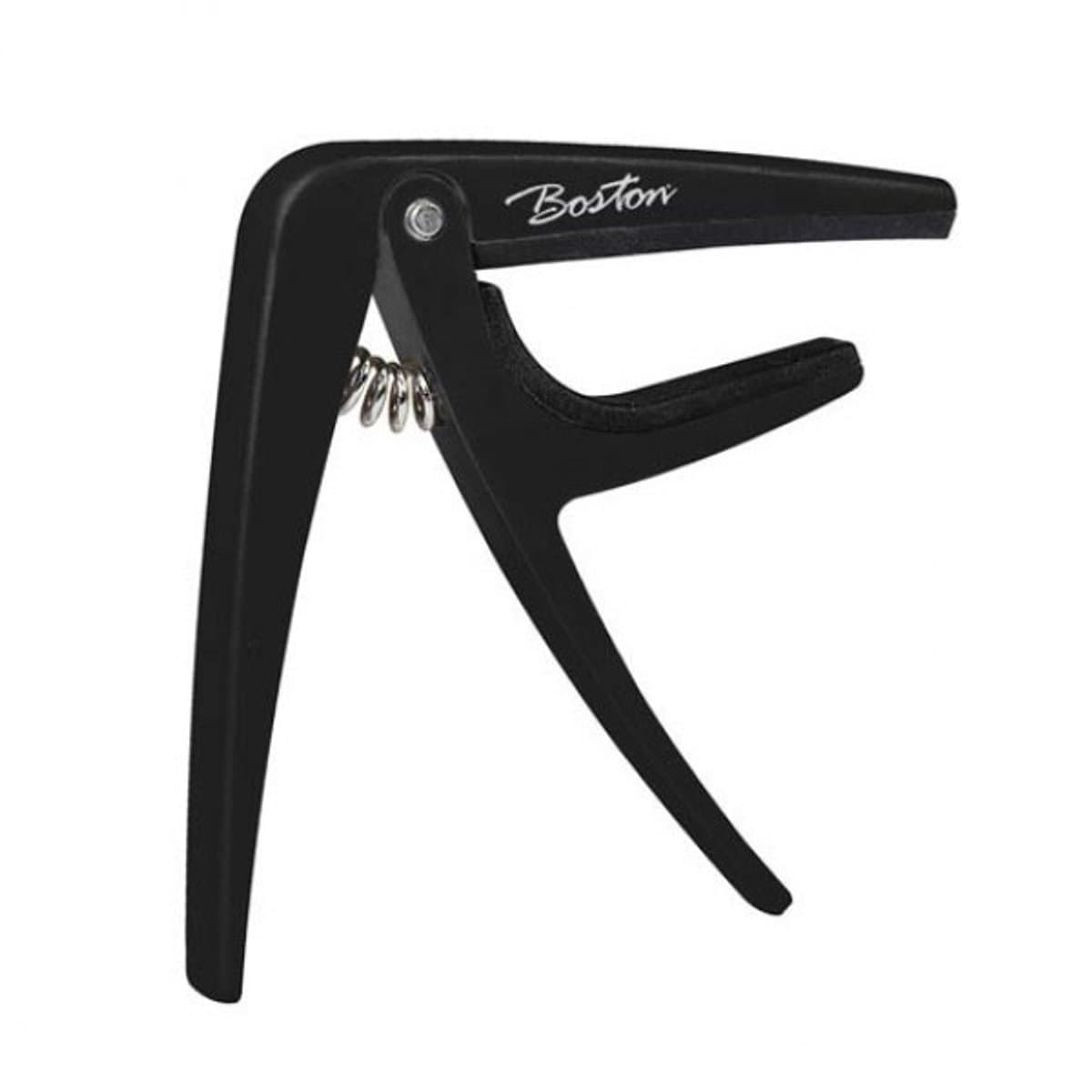 Capo - Boston BC-87-BK - Veermechanisme - Ukelele - Mandoline - Banjo - Zwart — afbeelding 1
