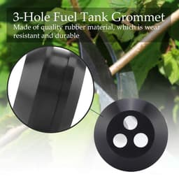 Dailygoods- Doorvoertule 3-gaats - Brandstoftank Doorvoer - Vervangingen Grasmaaier - Rubber - Gatdiameter 5 mm - Compatibel met Echo Modellen — thumbnail 2