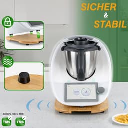 Keukenmachine Plank - Robot Accessoire - Makkelijk Verplaatsen - Soepel Schuiven - 34.5 cm - Houtkleur — thumbnail 5