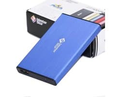 Externe Harde Schijf - Draagbare Opslag - Bestanden Opslaan - Supersnelle USB 3.0 - 500GB - Blauw