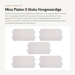 Dailygoods- Mica Plaat - 5 Stuks - Hoge Temperatuur Weerstand - Duurzaam - Magnetron Onderdeel - Isolerende Eigenschappen - Milieuvriendelijk - Microwaveplaat — thumbnail 1