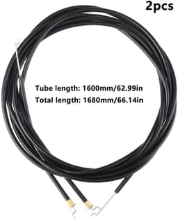 Dailygoods- Gasklep Controle Kabel 1600mm - Buitenkabel 1680mm - Geschikt voor 4HP Grasmaaiers - Set van 2 - Soepele Bediening - Duurzame Constructie - Bedieningskabel — thumbnail 3