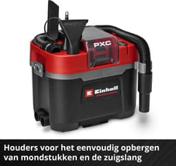 Einhell Accu Nat-/Droogzuiger TP-VC 18/10 Li BL L Solo - Power X-Change - 18 V/Li-ion - 10 L - 180 mbar - Slanglengte/-diameter: 1,8 m/36 mm - Excl. accu en lader — thumbnail 3
