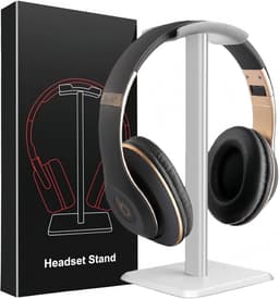 Headset Stand - Gaming Headphone Holder - Over-Ear Headphones - Hoofdbellen Haak met Anti-Slip TPU Silicone (Zilver) — thumbnail 1