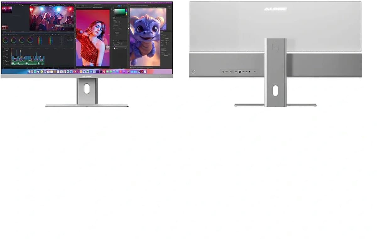 Alogic Edge 40” ultrawide Monitor – 5K Resolutie voor Hoogste Definitie – Ingebouwde USB-C Hub voor Maximale Productiviteit – Tot 90W Opladen & Data via USB-C 3.0 Gen 1 - Grijs — afbeelding 1