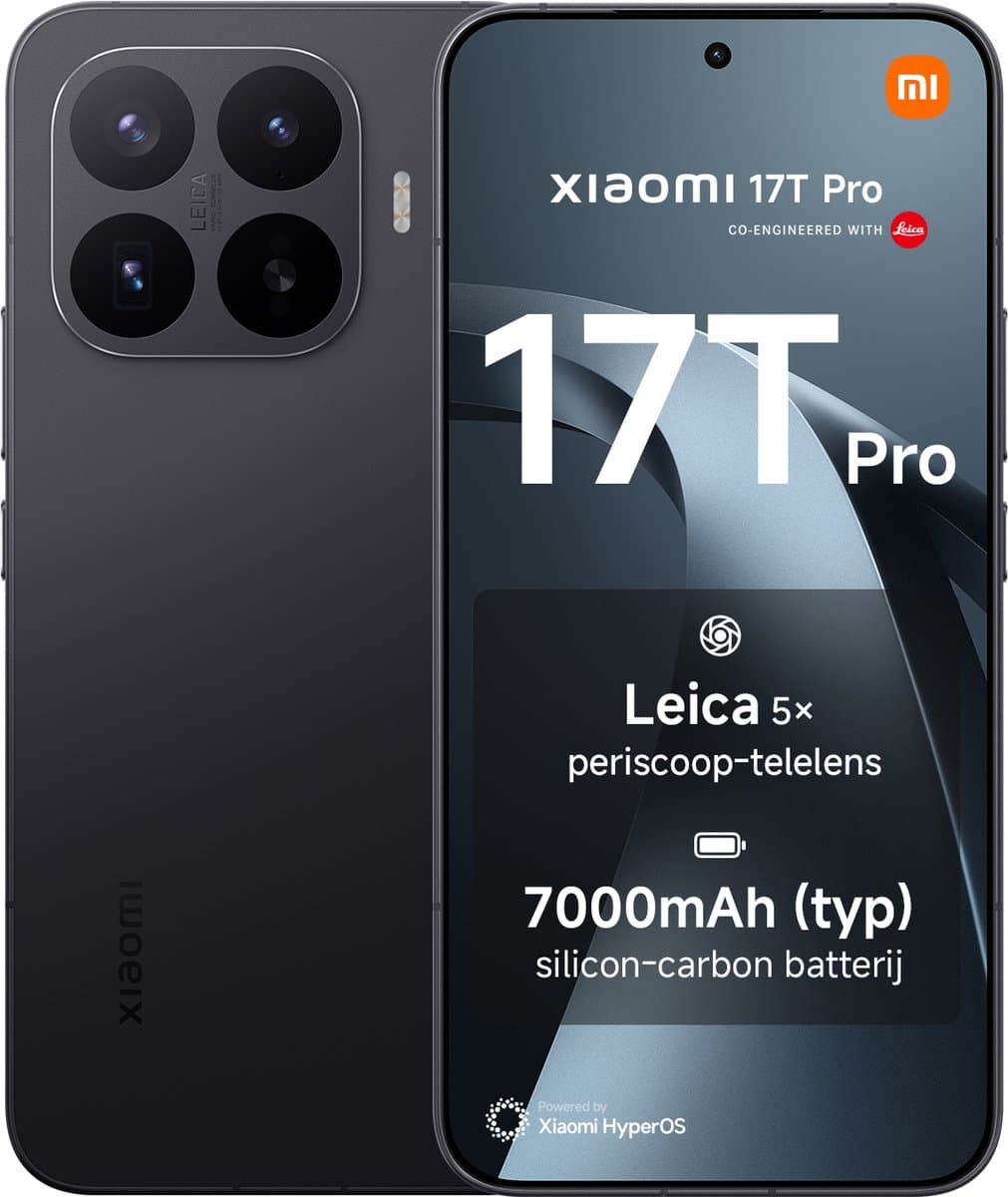 Xiaomi 17T Pro Zwart 12GB RAM 512GB ROM — afbeelding 1