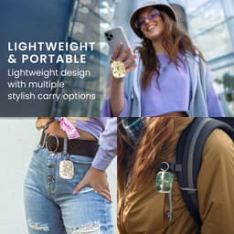 kwmobile Hoes compatibel met Apple Airpods Pro 3 Case - Zachte TPU beschermhoes - Cover in groen / transparant Tropische planten design — thumbnail 2