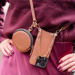 Dutchies Mini Telefoontasje Emma | Bruin | Geschikt voor alle merken | Exclusief strap — thumbnail 2