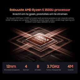 Blackview AceBook 6 Laptop 15,6" Full HD | AMD Ryzen 5 3500U, 16 GB RAM, 256 GB SSD + SCM6 14" Draagbare Monitor FHD+ IPS | Dual-band WiFi, Kantoor & Entertainment Set, Extra Laptopscherm, Grijs — thumbnail 5