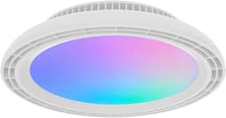 Plafondventilator met Lamp - Brinton Flair - Aanpasbare Lichtkleur 3000K-4000K-6500K + RGB - Afstandsbediening - Dimbaar - Wit — thumbnail 1