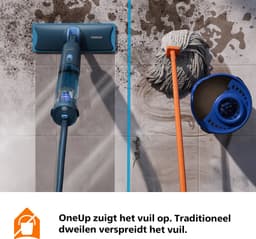 Philips OneUp Elektrische Dweil 3000 series XV3101/01 - Dweilsysteem - Vloerreiniger - Vuil water opzuigen - 1 stand - 50min dweilen - Geen emmer nodig — thumbnail 12