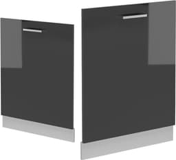 Vaatwasser Frontpaneel - Vaatwasfront Deurpaneel - Keuken Integratie - Hoogglans Antraciet - 60 cm breed - Antraciet — thumbnail 5