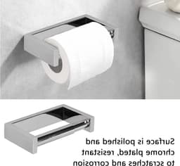 Wandgemonteerde Toiletrolhouder - Eenvoudig Te Installeren, Verchroomd, Duurzaam en Ideaal Voor Huishoudens en Hotels, Met Veerarm Voor Snelle Papierrol Wissel — thumbnail 3