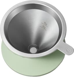 BUYDEEM CD1024 - Filterset voor Koffie - Cozy Greenish - Roestvrijstalen Filter - Siliconen Bescherming — thumbnail 4