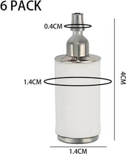 6 stuks brandstoffilters – Voor benzinekettingzaag, trimmer, tankfilter — thumbnail 5