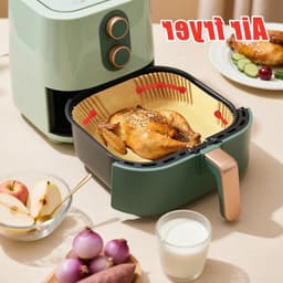 2 Sets Airfryer Silicone Magnetic Buckles, Red Magnets to Hold Paper Trays in Place Airfryer Accessories for Heat Resistance and Preventing Paper Burning — thumbnail 4