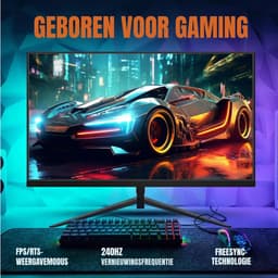 SVN® Gaming Monitor 240hz - Gaming Monitor -Zwart - ‎‎16cm x 56cm x 42cm; 3.95 kg — thumbnail 3