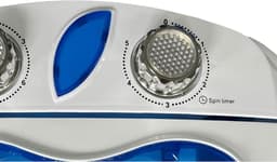 Florixa® Camping Wasmachine - Mini Wasmachine - Wasmachines - Capaciteit van Kleding 3 kg - Laag Water- en Energieverbruik - Wit/Blauw - 36cm x 37cm x 53cm — thumbnail 10