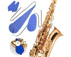 4-delige saxofoonreinigingsdoekenset - Saxofoon Doortrekwisser - Wisser - Onderhoud Doek - Sax Buis Doekjes - Reinigingsdoek voor saxofoon - Poetsdoek - Geschikt voor alt-, tenor-, sopraansaxofoon en andere blaasinstrumenten en houtblaasinstrumenten