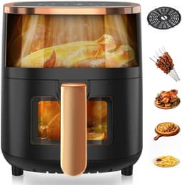 Cventrix Airfryer - Heteluchtpan - Multifunctionele Airfryer - 6L – 1800W Luchtfriteuse met Kijkvenster – Digitaal & Timerfunctie — thumbnail 1