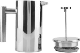 Byshayne- Koffiezetapparaat Dubbelwandig RVS - Franse Pers - Theepot met Filter - 1000 ML - Hittebestendig - Geschikt voor Kantoor en Camping — thumbnail 4