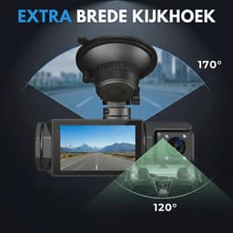 Boncy® Dashcam Voor Auto - 3 Kanalen Voor, Achter en Binnen Camera - 1080P Full HD - Dual Dashcams Met Achteruitrijcamera en Parkeermodus - Met Wifi & App - G-Sensor - Nachtzicht - Loop Recording - 170 Graden Kijkhoek — thumbnail 4