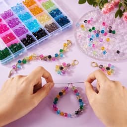 Transparante acrylkralen van 8 mm diameter, 640 stuks voor het maken van DIY sieraden met een heldere en lichte uitstraling — thumbnail 3