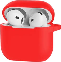 Go Go Gadget - Siliconen hoesje - Geschikt voor Apple AirPods 4 - Rood — thumbnail 1