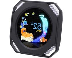 Computer Temp Monitor - Secundair Scherm - Realtime Data Weergave - Dynamische Thema Editor - 2.1 Inch Scherm - Zwart