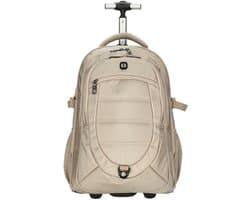 Enrico Benetti Cornell Laptop Rugzak Trolley 17 inch - Champagne