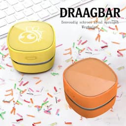 KZQ USB-oplaadbare toetsenbordstofzuiger, tot 300 minuten batterijduur, 360° draaibaar, perfect cadeau, geschikt voor bureaus, lades, toetsenborden en haar (oranje, oplaadbaar). — thumbnail 3
