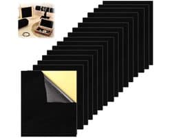 20 Stuks Zwarte Vilt Zelfklevend 0.5mm Dikte A4 Formaat voor Creatieve Knutselprojecten en Hobby's