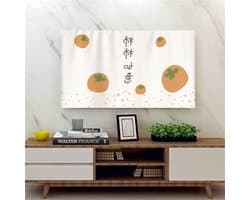 TV Beschermhoes - Schermbescherming - Stof Vrij Houden - Universele Compatibiliteit - 22-75 Inch - Oranje