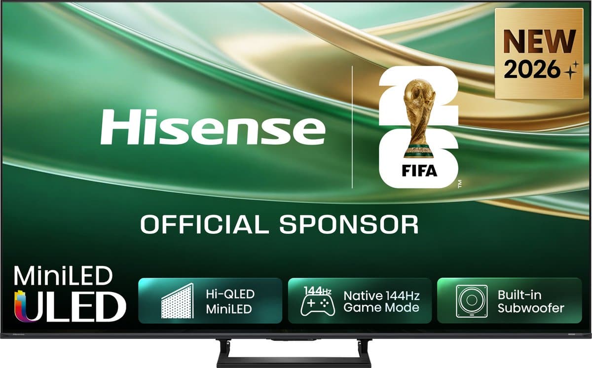 Hisense 85E8S SmartTV - 85 inch - 4K Hi-QLED MiniLED - 2026 - 600 nits - Native 144Hz Game Mode - Built-in Subwoofer - Hi-View AI Engine - Hi-QLED Colour - Dolby Vision Atmos — afbeelding 1