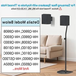 Verstelbare Surround Speaker Statieven van 84 tot 107 cm voor Kleine Satellietluidsprekers - Ideaal voor Thuisbioscoop en Geluidsinstallaties — thumbnail 8