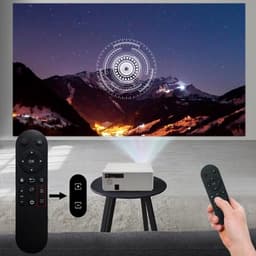 Alincoo - E700 - Beamer - Projector Beamer - Mini Meamer - 4k - Full HD 1080P - 1920x1080dpi - Automatische focus - 5G - met WiFi - 28000 Lumens - Wit — thumbnail 2