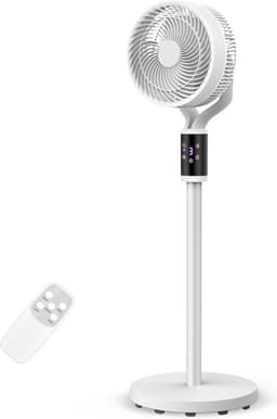 Staanventilator met Afstandsbediening - 6 Snelheden & Timer - Stille Vloerventilator voor Slaapkamer en Woonkamer — thumbnail 1