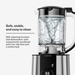 Keukenmachine Mixer - Multifunctionele Keukenapparaat - Maaltijden Bereiden - Krachtige 1200W Motor - 2L Kom 1.75L Mixer - Zilver — thumbnail 4