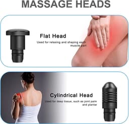 Massage Gun Koppen - Massager Opzetstukken - Spierherstel Bevorderen - 8 Verschillende Koppen - 18-19mm Diameter - Multicolor — thumbnail 3