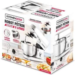 Keukenmachine - Mixer Robot - Bakken en Mixen - Planeetbeweging - 5 Liter Kom - Zilver — thumbnail 5