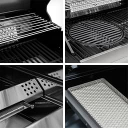 Gasbarbecue 4 Branders 57 x 139,6 x 115,4 cm – Premium Buitenkeuken met Draaispit, Sear Brander, Zijbrander, Achterbrander, Gietijzeren Grillroosters, Thermometer & Kijkvenster – HomebyNicole — thumbnail 5