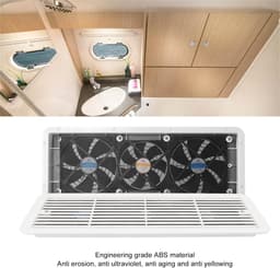SPHProducts - 12V RV Koelkast Ventilatie - Stil - Compact formaat - Koelventilator - Ideaal voor campers - Geschikt voor doucheruimtes, keukens en mee — thumbnail 2