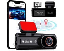 YOR® Dual Dashcam - Dashcam Voor Auto 1080p - Voor en Achter Camera – Auto Camera - G-Sensor - App Bediening – Parkeermodus - Zwart - 10cm x 4cm x 4cm