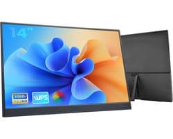 HDeye 14" Draagbare Monitor – 100% sRGB, 1920x1200 IPS, 400cd/m², Dual USB-C, Ultra-Slim 0,56kg – Voor Laptop & Telefoon — thumbnail 1
