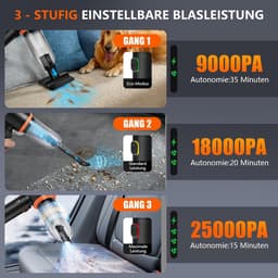 Kruimeldief draadloos - Handstofzuiger - Autostofzuiger - Miniopvang — thumbnail 2