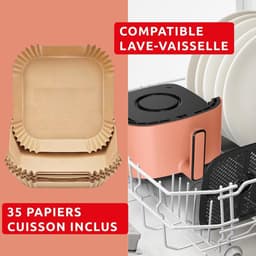 Airfryer - Heteluchtfriteuse - Gezond Koken - 10 Programma's - 5 Liter - Terracotta — thumbnail 5