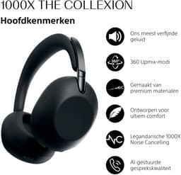 Sony 1000X The Collexion – Premium draadloze koptelefoon met Noise Cancelling - Zwart — thumbnail 5