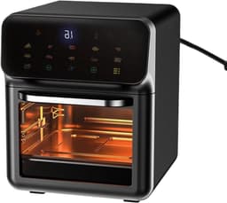 Heteluchtoven Airfryer - Keukenoven - Veelzijdig Koken - 3D Luchtcirculatie - 18 Liter - Zwart — thumbnail 1