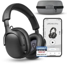 MEDION Over Ear koptelefoon HX-1 Pro (draadloos, hybride actieve ruisonderdrukking ANC, Bluetooth 6.0, 7+1 EQ-presets, tot 190 u batterijduur, spatwaterdicht IPX4), urban antraciet — thumbnail 4
